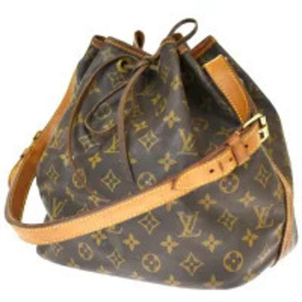 Louis Vuitton Noe Shoulder Bag Drawstring Monogram Leather